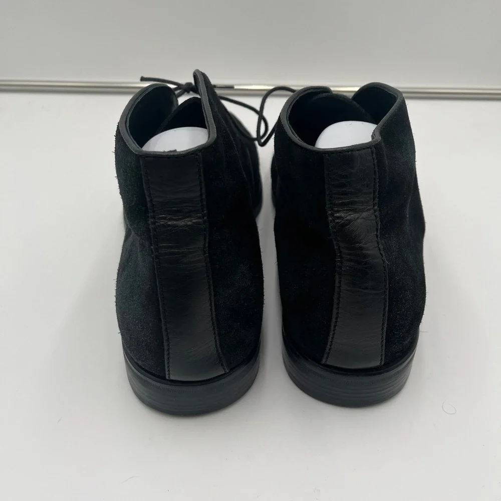 Donald J Pliner Bishop 23 Black Suede Lace-Up Chukka Boots Men's Size 14M‎